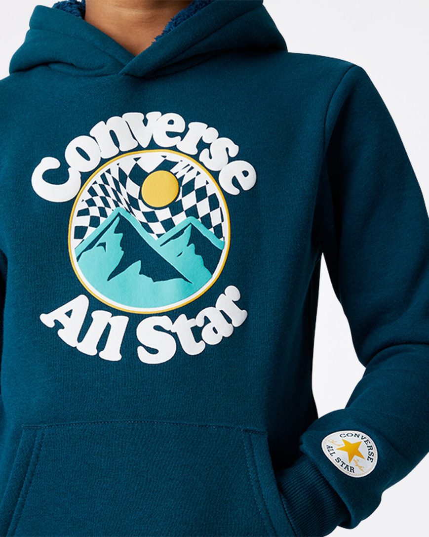 Chlapecké Mikiny S Kapucí Converse Into The Wild Fleece Pullover Blankyt | CZ N31XD20